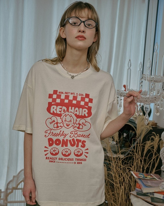 FRESH DONUT 半袖Tシャツ 2カラー　UNISEX