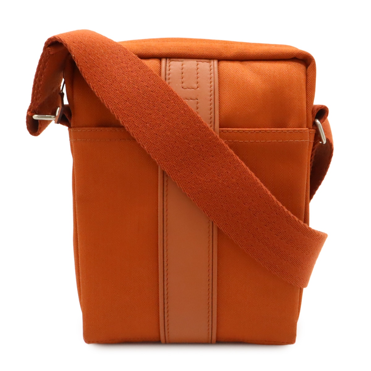 アカプルコ バンドリエールPM ショルダーバッグ 斜め掛け ポシェット トワルシェブロン レザー オレン