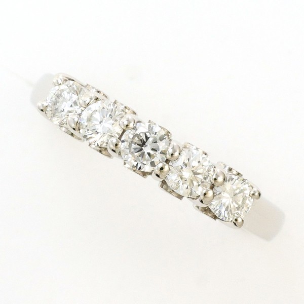 PT850 プラチナ リング 11号 ダイヤ 0.55 カード鑑別書 中古