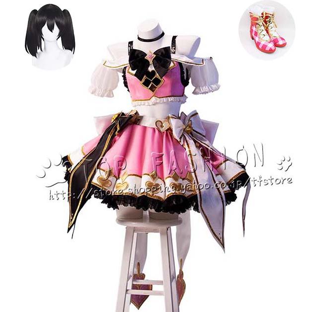 【品質良い 大好評中】ラブライブ！ LoveLive！ 風 矢澤にこ コスプレ衣装 ウィッグ cosplay コスチューム ハロウィン クリスマス