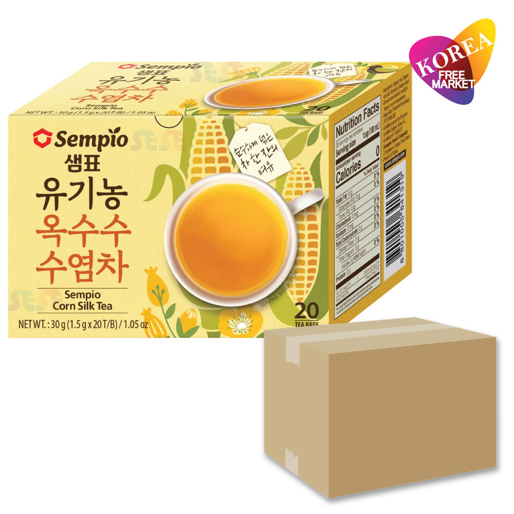 センピョ トウモロコシひげ茶 20個セット 30g(1.5g×20包入) / ティーバック ノンカフェイン セムピョ 韓国 茶葉 水だし 煮だし トウモロコシのひげ お茶 とうもろこしひげ茶