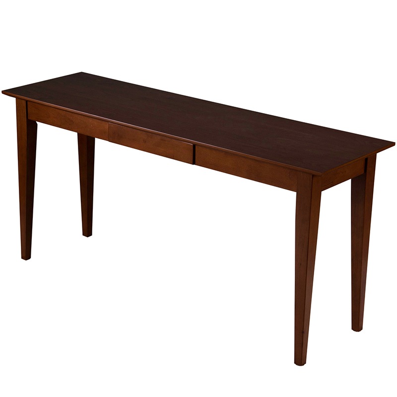 奥行き45cm 木製スリムデスクW150 パソコンデスク パーソナルデスク 勉強机 在宅 在宅ワーク 読書机 引き出し付