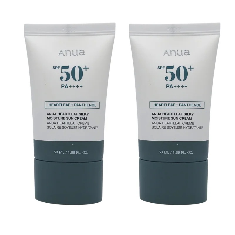 【1+1】 [正規品] ドクダミ シルキー モイスチャー 日焼け止め 50ml*2 /しっとり軽やかUVケア！ドクダミで肌を守りながら自然なツヤ肌へ