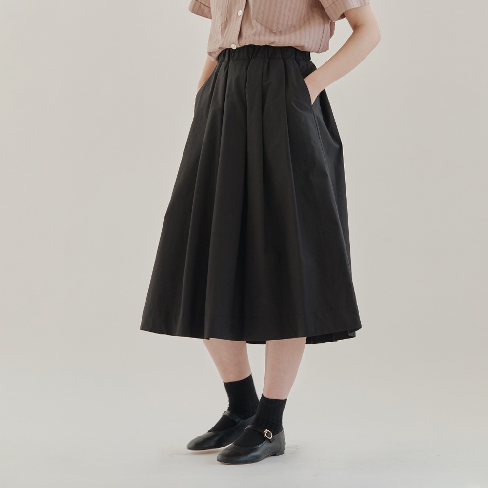 LILLY LONG SKIRT_BLACK