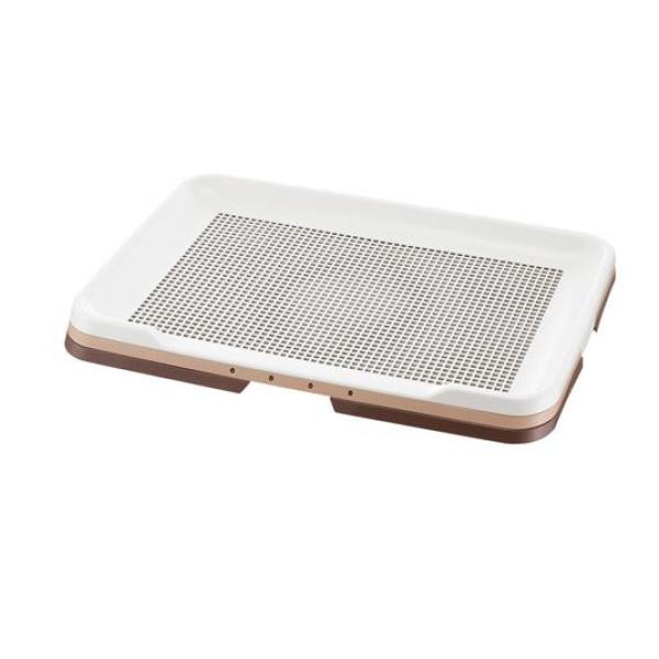 犬用 お掃除簡単ステップトレー ワイド 本体 1組入 (ダークブラウン)