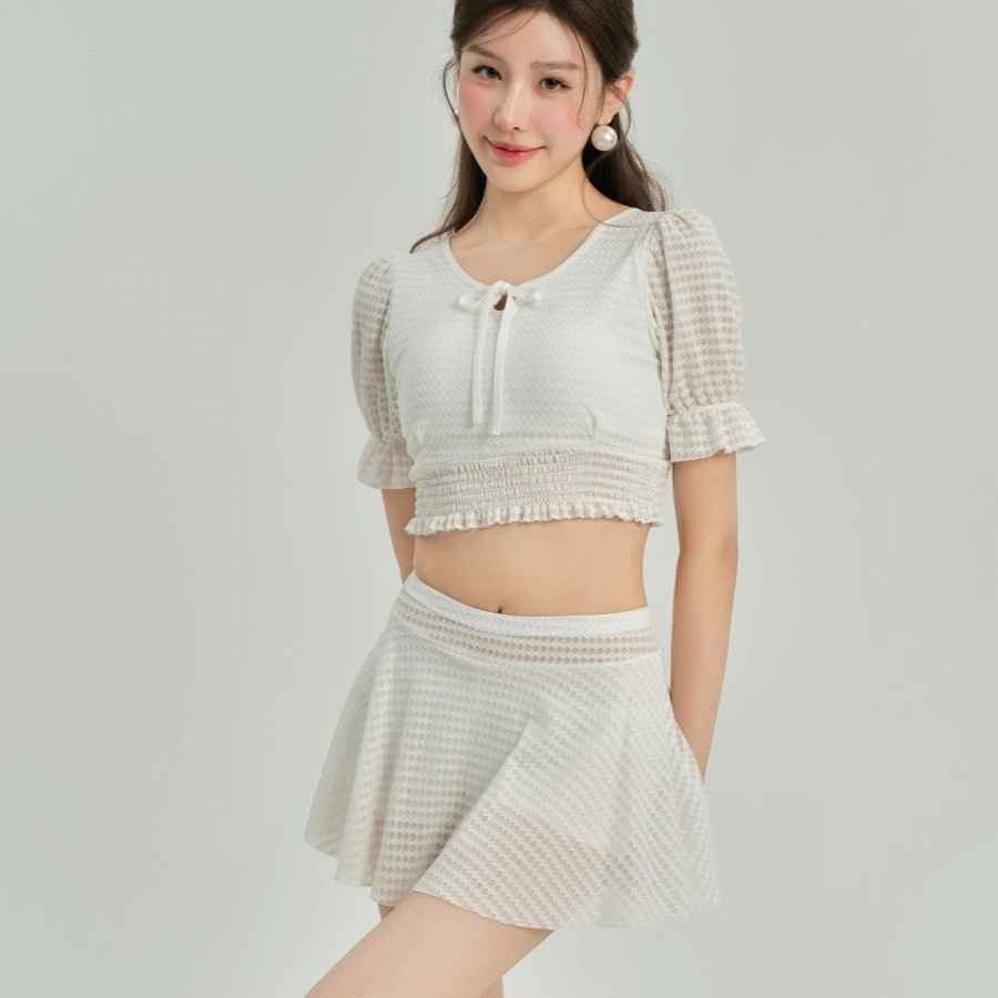 気沸騰水着 可愛いビキニ 新しい分割スカート水着女性薄いスリム水着スーツ学生スパ休日フラット水着 16,521円