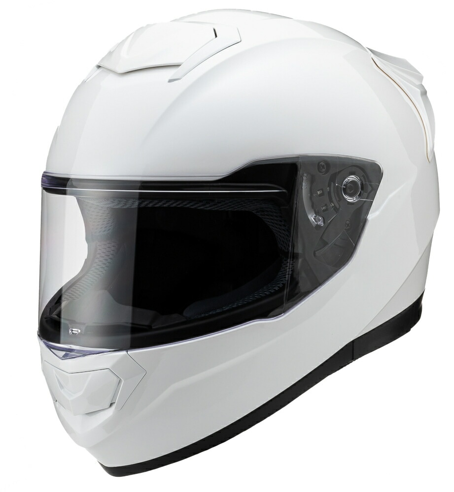 山城(yamashiro) バイク用 ヘルメット フルフェイス 全排気量対応 YH-002 パールホワイト Lサイズ YH002P.WH/L