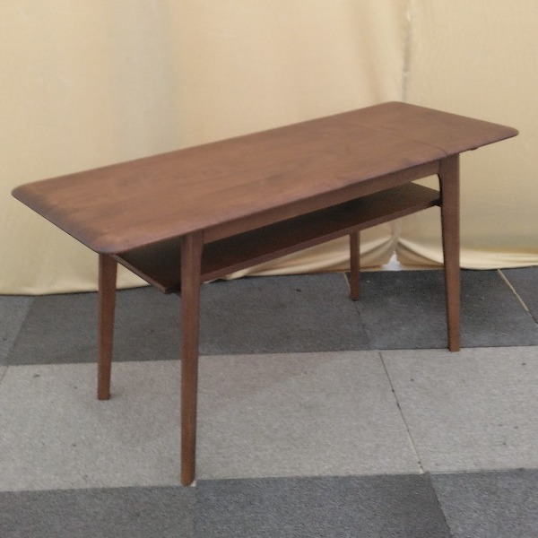 ローテーブル 伸長式 天然木調センターテーブル 使用期間は約10日 座卓