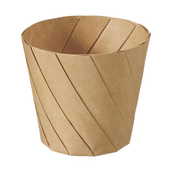 （まとめ）シンメイ おりがみカップ 小 茶 TY2 1パック（20枚）[x3セット]蓋別売り