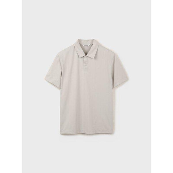 男性夏無地ソロナカラー半袖TシャツLBE_GJA