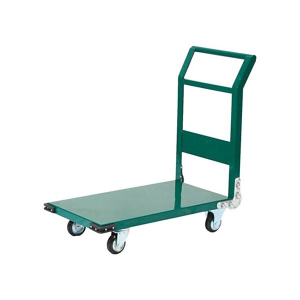 鋼鉄製 運搬車 1200x750mm φ200 プレス車 緑 SH-1N-GN 1台 完成品