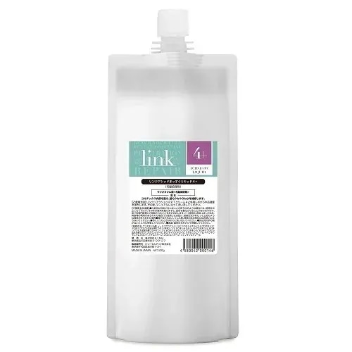 [国内正規品]リンク アシッドまっすぐリキッド4+ 500ml Link 髪質改善 髪管理 グリオキシル酸 ケラチン 熱反応 クセ毛 エイジング毛 ヒートPPT エルカラクトン