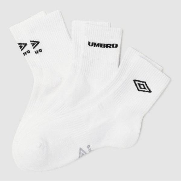 ソックス VQA UR123CSC20-WHT エッセンシャルクッショニング 3PACK アンクルソックス WHITE