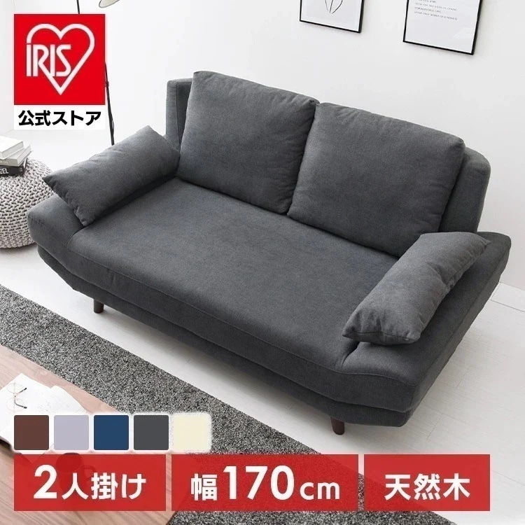 【人気商品】ローソファ 2人掛け おしゃれ ソファ ブライト 2P (代引不可)(TD)