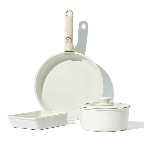 カローテ CAROTE フライパン セット 5点 ih・ガス火対応 鍋セット 取っ手のとれる こびりつきにくい 手入れ簡単 卵焼き フライパン 鍋 18cm フライパン 26cm 一年保証