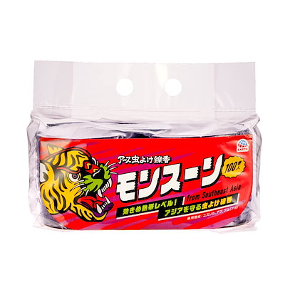 他サイト： アース虫よけ線香モンスーン (ラベンダーの香り) 効きめ熱帯レベルの虫よけ線香 線香立て付き [100巻] キャンプ アウトドア 害虫 忌避 (の商品画像