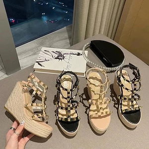 【10点セット】ル レディース スタッズサボル人気 おしゃれ-245靴のかかとが高11cmzdc3990