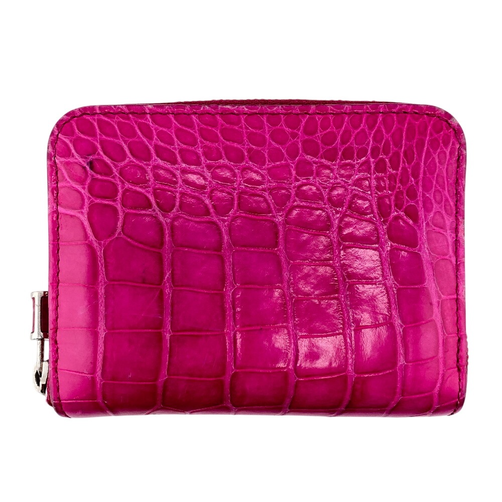 N96512 ジッピーコインパース クロコ クロコダイル コインケース ピンク レディース ブランド