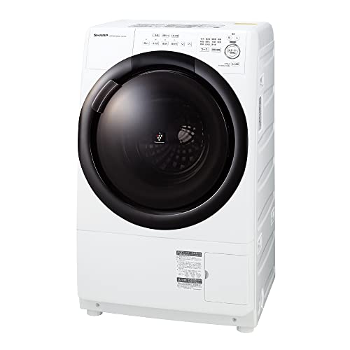 日本未入荷 シャープ 2022年春モ DDインバーター搭載 奥行600mm 幅640mm ホワイト系 洗濯7kg/乾燥3.5kg 右開き(ヒンジ右) ヒーターセンサー乾燥 ES-S7G-WR 洗濯乾燥機 ドラム式 衣類乾燥機
