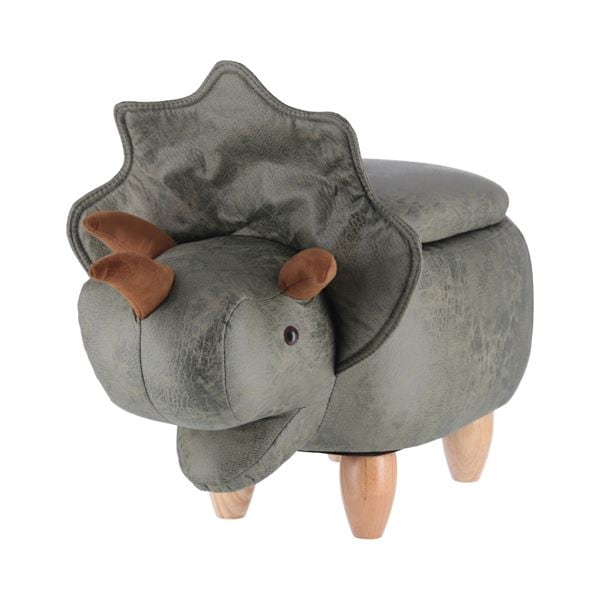動物型 スツール/オットマン ダイナソー 幅96cm 木製 脚付き 収納付き アニマルスツール リビング 子供部屋 保育所