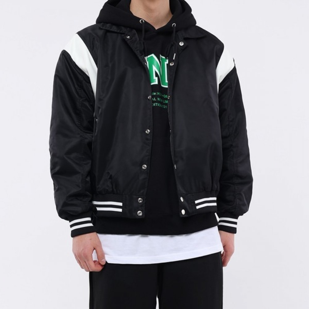 (TOPBOY) ロンメルカラーオーバーフィットバーシティジャケット (MG002)