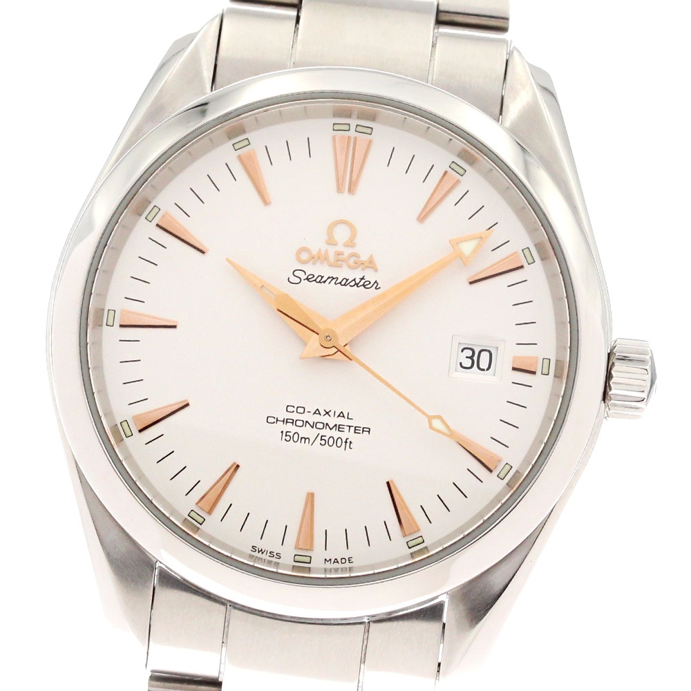 オメガ OMEGA 2503.34 シーマスター アクアテラ デイト コーアクシャル 自動巻き メンズ 美品 _877500【中古】