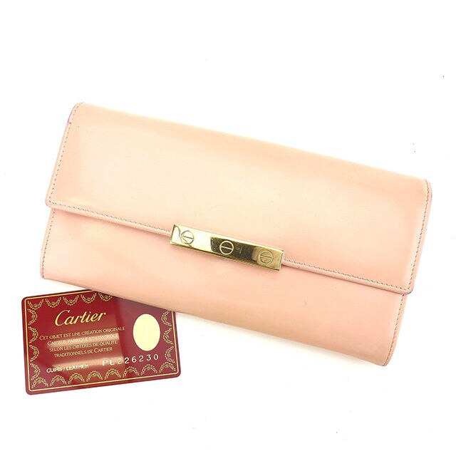 長財布 ファスナー付き長財布 ラブコレクション ピンク ゴールド 中古 22,735円