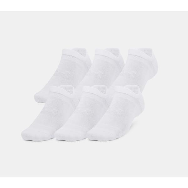 [1387057] 男女共用クッションソックス UA エッセンシャル クッション ユニセックス ノーショー ソックス 6足