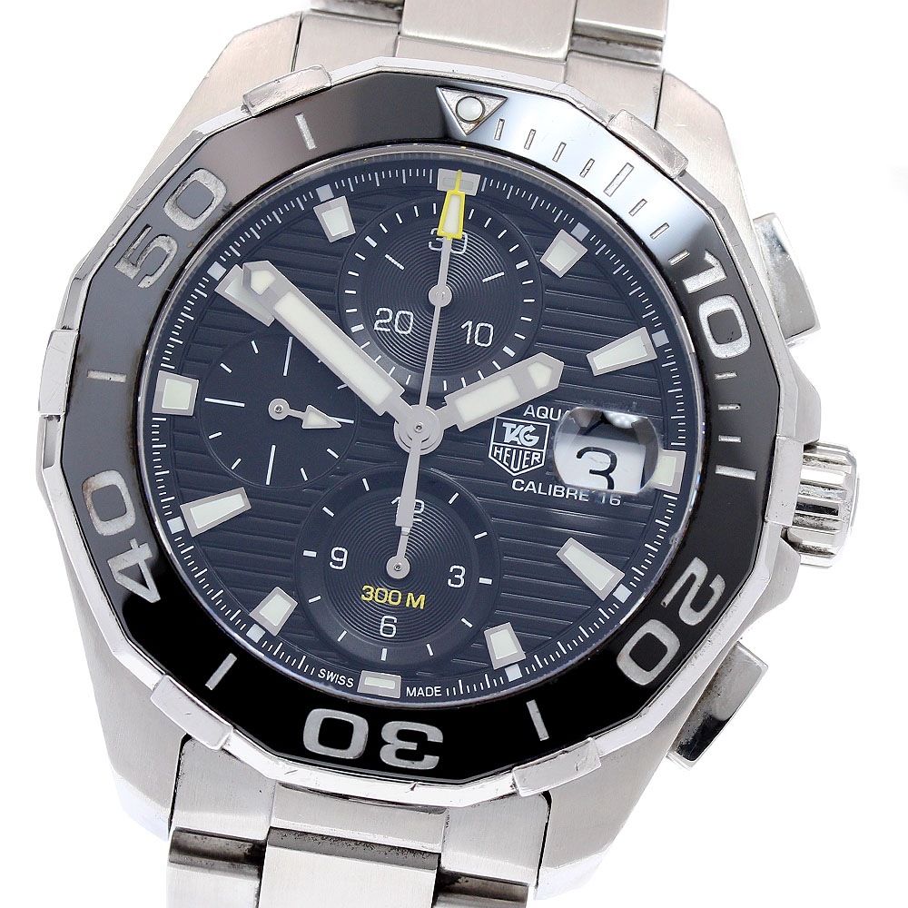 タグホイヤー TAG HEUER CAY211A-0 アクアレーサー キャリバー16 クロノグラフ 自動巻き メンズ _845214【中古】