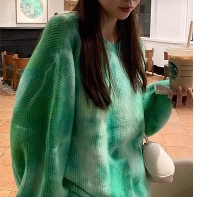 レディース トップス ニット セーター プルオーバー 長袖 ラウンドネック オーバーサイズ ストリート タイダイ柄 かわいい 大人可愛い きれいめ シンプル カジュアル 上品 おしゃれ かっこいい 8,497円