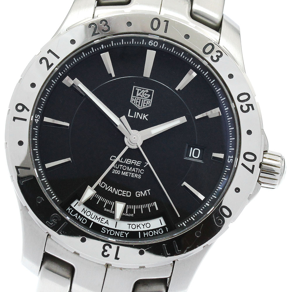 タグホイヤー TAG HEUER WJ2010 リンク GMT キャリバー7 自動巻き メンズ _899323【中古】