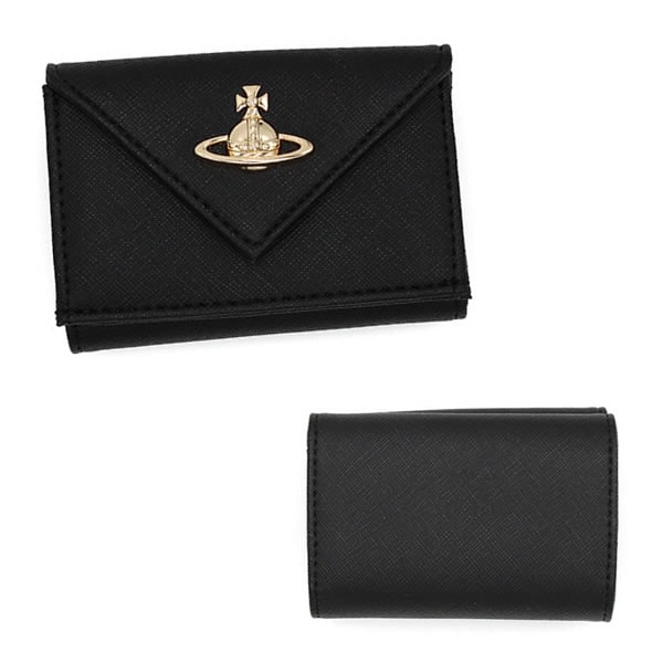 三つ折り財布 折り畳み 51010057U-S000B-N401 ブラック SAFFIANO ENV BILLFORD WC PKT 財布 WALLET