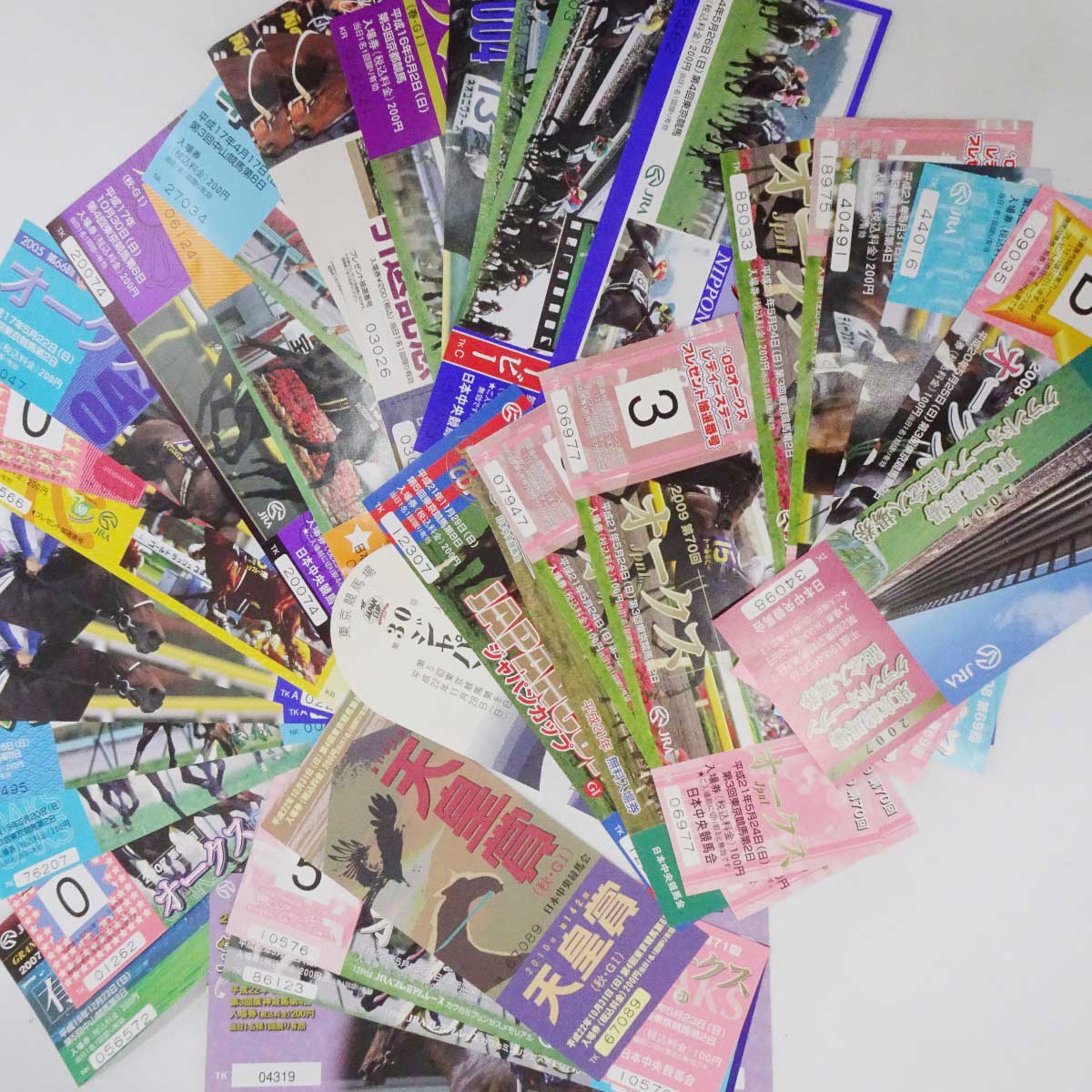 【中古】[37点セット] JRA 競馬 2002～2011年 入場券 日本ダービー 皐月賞 オークス ジャパンカップ 天皇賞 菊花賞 他