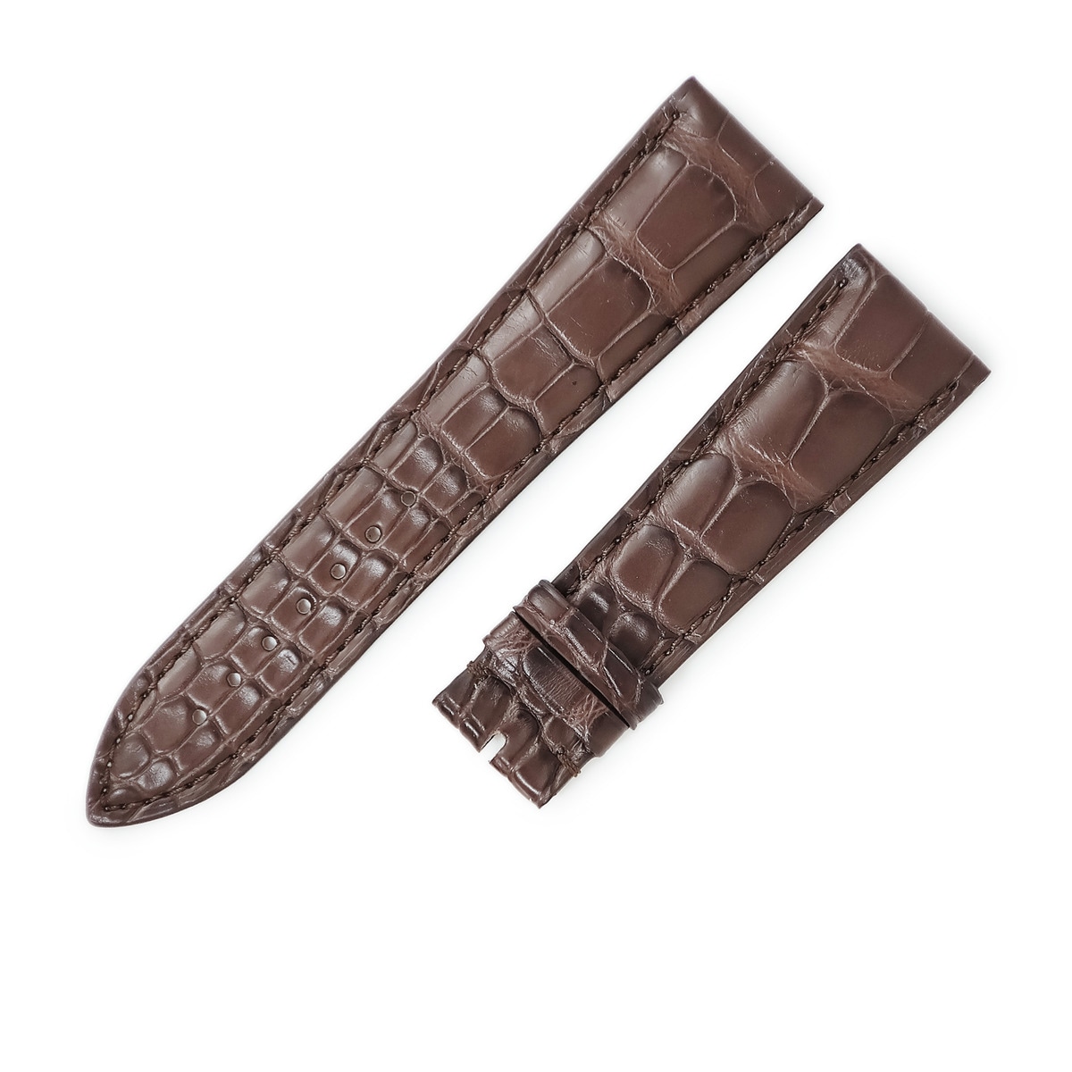 フランクミュラー FRANCK MULLER 腕時計パーツ 純正 8880 8080 8083 トノウカーベックス用 クロコバンド クロコダイル ブラウン 新品未使用 ベルト 22mm ストラップ 替