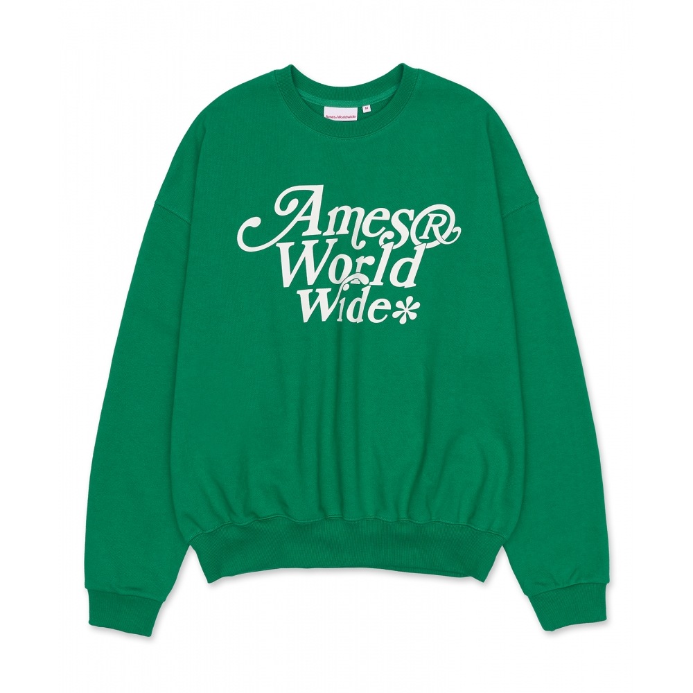 AMES-WORLDWIDE シグネチャー ロゴ スウェットシャツ グリーン 5,835円