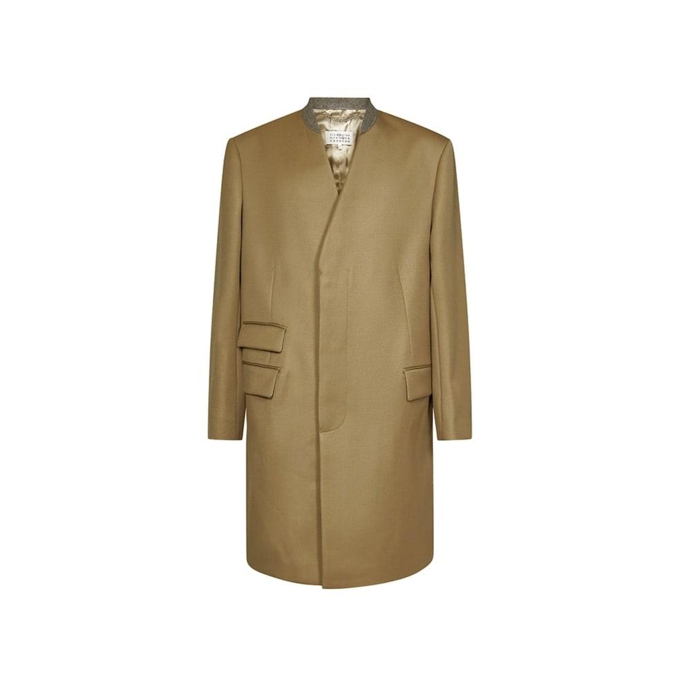 メゾンマルジェラ 25SS バックステッチシングルコートキャメル SI1AA0001 S48109 157 PCL5007355968