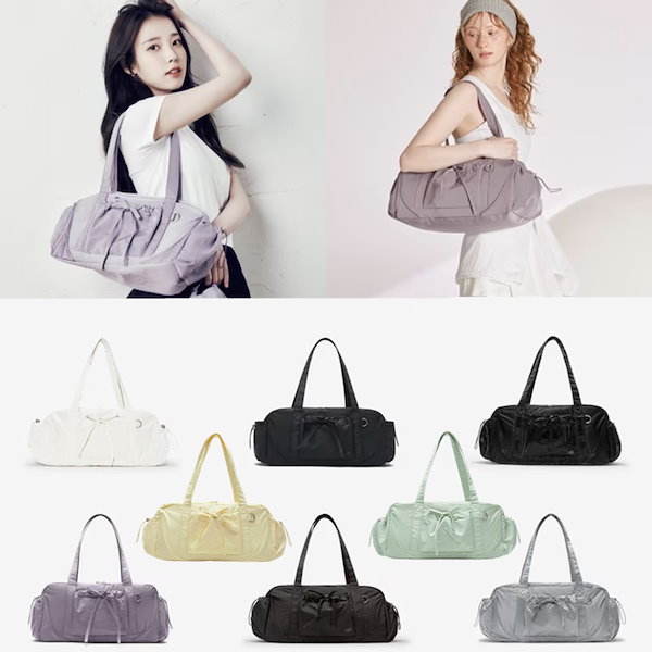 ★New Balance★W GLOSSY RIBBON ダッフルバッグ★追跡可 ウィンター着用 [New Balance Korea] GLOSSY RIBBON DUFFLE BAG