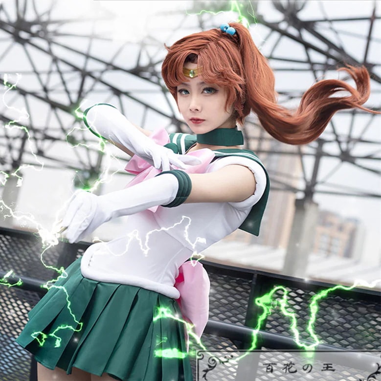 在庫品 美少女戦士セーラームーン 木野まこと風 コスプレ衣装 コスチューム ハロウィン ク リスマス服 変装服 仮装