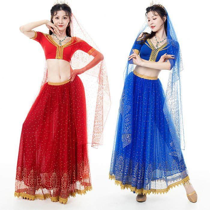 ベリーダンス 衣装 セット ハロウィン コスプレ コスチューム 衣装 民族風 アラビアン仮装 ジャスミン 舞台衣裳 チョリ パンツ ベール アラビアン 衣装 コスプレ30%までに制限