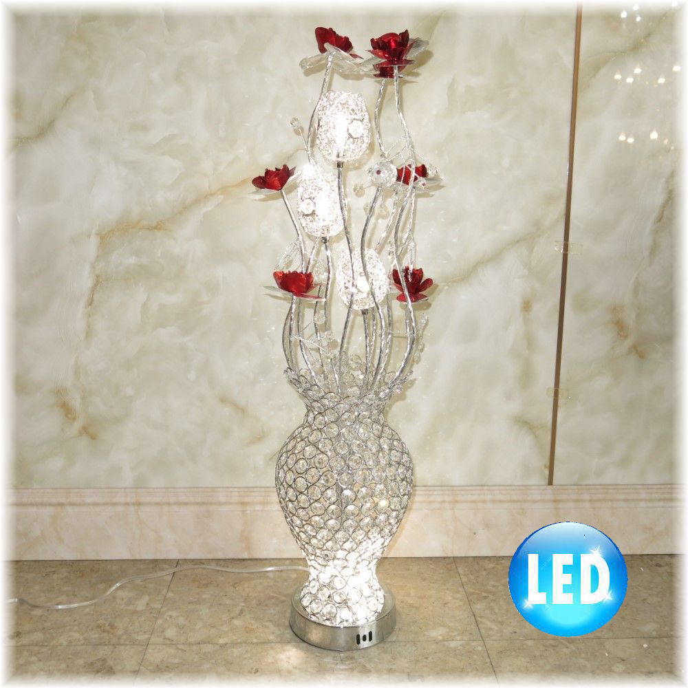 【LED付き！】 新品 豪華 LED アルミ製 可愛い フロアスタンド スタンドライト