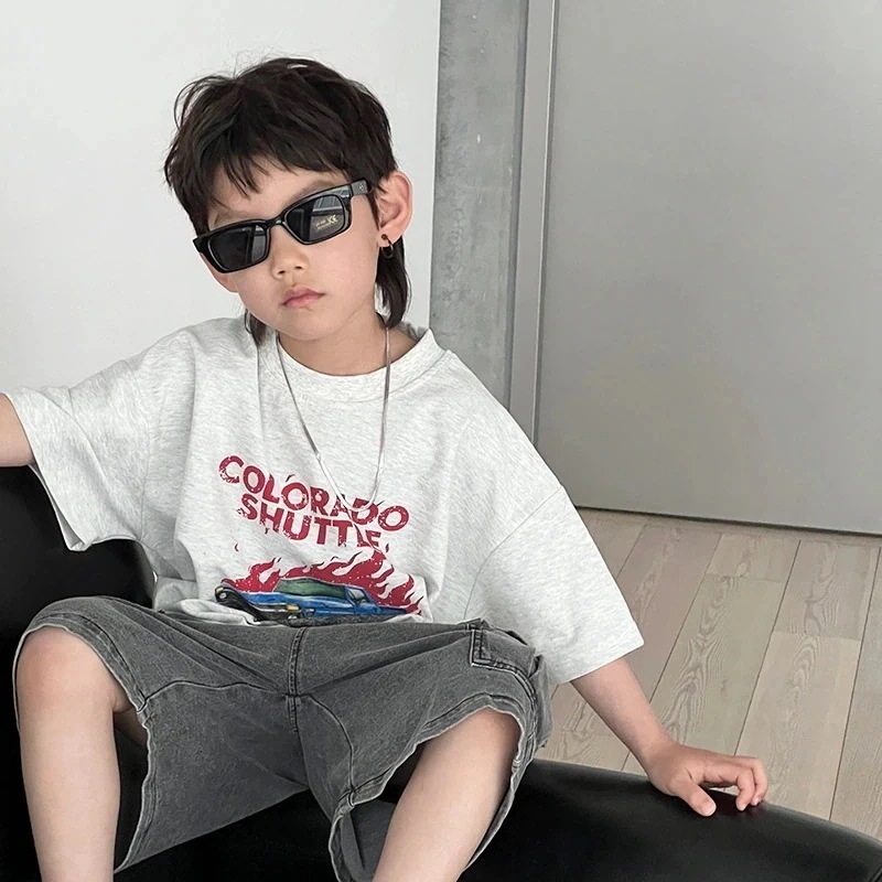 [Tシャツ]子供Tシャツ 子供の男の子の半袖Tシャツ子供ののトップス25の男の子の半袖の服