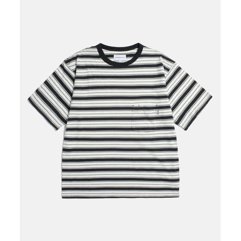 エスピオナージュ ESPIONAGE マルチボーダー ポケットTシャツ ブラック 20260413-14 374091