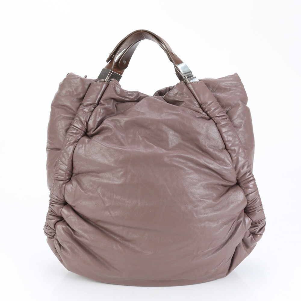 レザー×ナイロン トート バッグ 肩掛け ショルダー ハンド A4 レディース ERE CP12-5 中古 12,176円