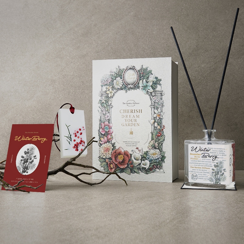 【公式】ザ・ガーデン誕生花ディフューザー 12月の花 ウィンターベリーの香り ギフトセット 350ml 4,802円