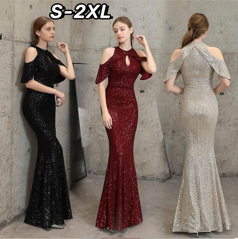 二次会 フォーマルドレス お呼ばれ 卒業式 二次会 タイトドレス イブニングドレス ロングドレス チャイナドレス セクシー マーメイドドレス パーティードレス ブライダル 演奏会 結婚式 スパンコール