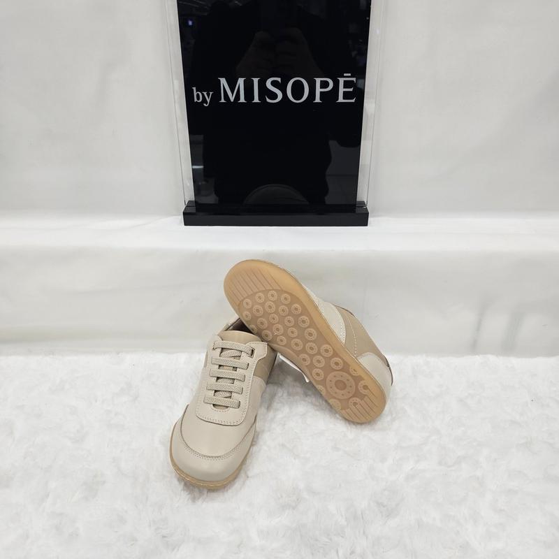 By 女性スポーティシンプルスニーカー 112HT410DT001 IVORY 4 JJ