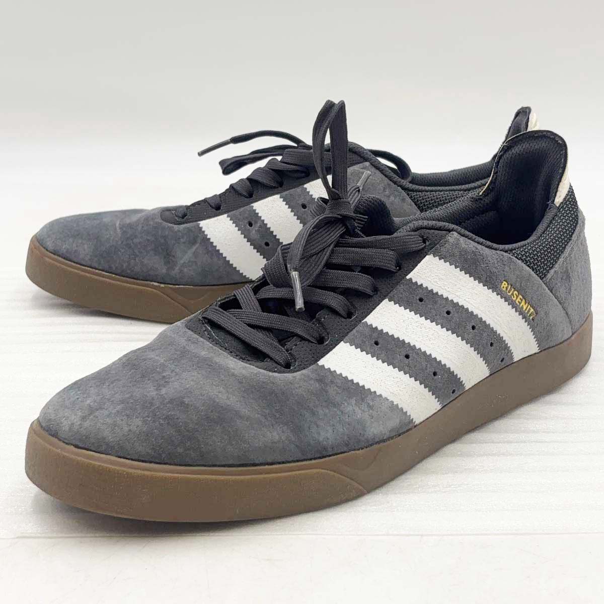 【中古】アディダス Busenitz ADV ブセニッツ 28cm Dark Solid Grey C75233 メンズ ADIDAS スケートボード スニーカー シューズ
