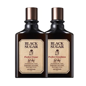 [1+1]ブラックシュガー パーフェクト 2X フォー メン トナー 180ml/エマルジョン180ml