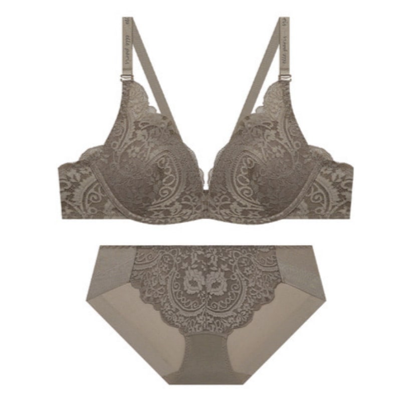 ムーディナイトレースブラパンツ セット - ココア75A 90