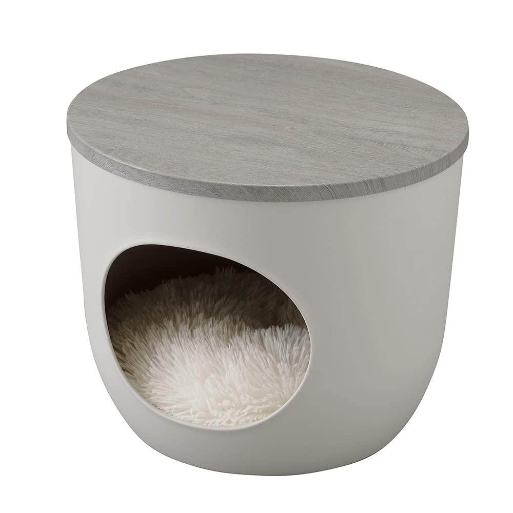 アイリスオーヤマ 犬 猫 ハウス 室内用 プラスチック クッション付 丸洗い可 小型犬猫用 アッシュグレー